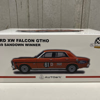 Ford XW Falcon GTHO - #61 Moffat / French - 1969 Sandown 3Hr - 1:18 Diecast Model Car - Autoart