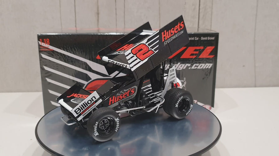 David Gravel 2022 Huset's Speedway #2 1:18 Sprint Car Diecast - RRP $225 NOW $210