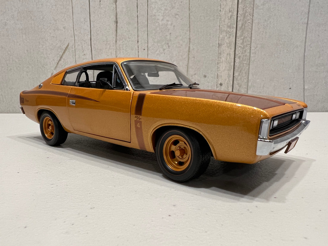 VALIANT CHARGER E49 50TH ANNIVERSARY GOLD LIVERY 1:18 DIECAST MODEL