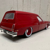 1975 HJ Holden Panelvan "Slammed" LS6 Twin Turbo - Wine Berry- 1:24 Scale Diecast - DDA Collectibles