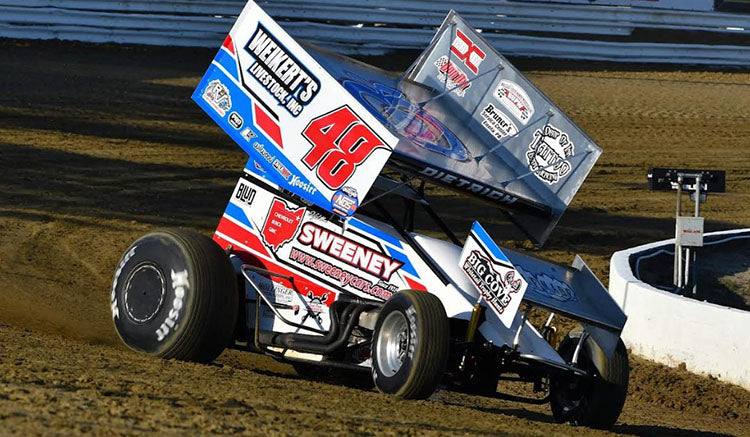 Danny Dietrich 2022 Weikert's Livestock / Sweeny #48 1:18 Sprint Car Diecast