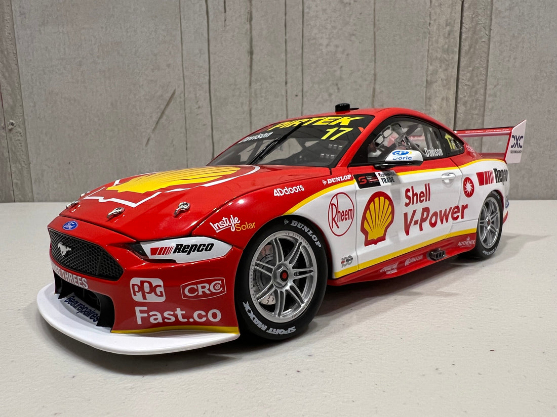 Shell V-Power Racing Team #17 Ford Mustang GT - 2022 Perth SuperNight Race 11 Winner - Will Davison - 1:18 Scale Diecast Model - Authentic Collectables RRP $250 NOW $200