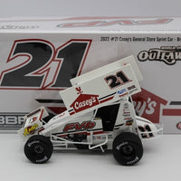 Brian Brown 2022 Casey's General Store #21 1:18 Sprint Car Diecast