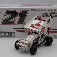 Brian Brown 2022 Casey's General Store #21 1:18 Sprint Car Diecast