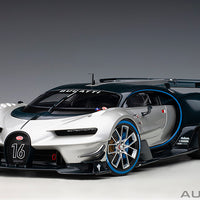 BUGATTI VISION GRAN TURISMO (SILVER/BLUE CARBON) 1:18 - AUTOART