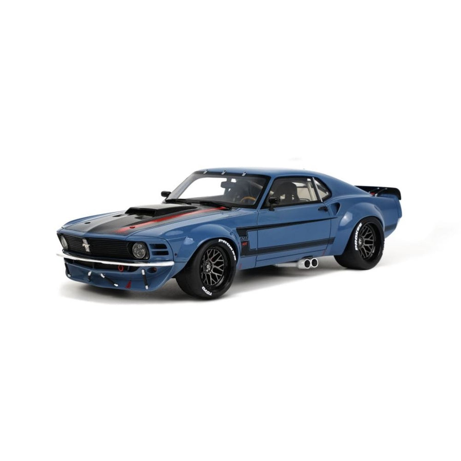 1970 FORD MUSTANG WIDEBODY BY RUFFIAN - BLUE - 1:18 SCALE MODEL - GT Sprint