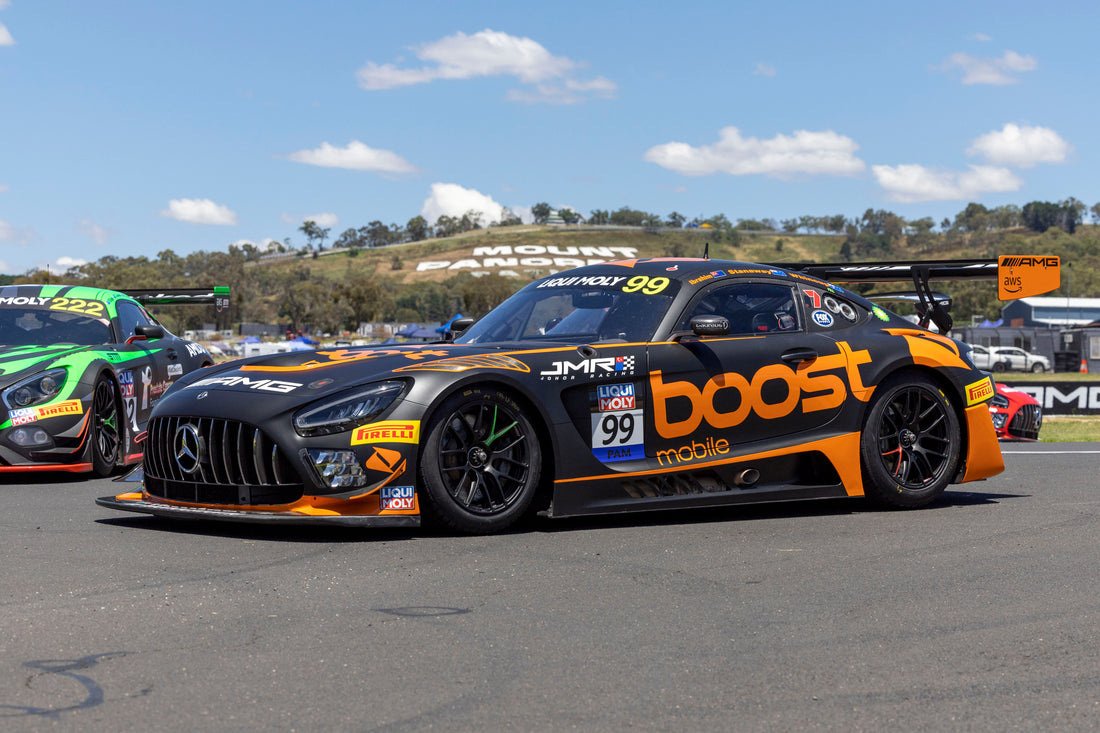 *PRE-ORDER* Mercedes-AMG GT3 No.99 Boost Mobile Racing – 10th Bathurst 12H 2023 – J. Whincup – R. Stanaway – J. Ibrahim - 1:18 Scale Resin Model Car - Spark