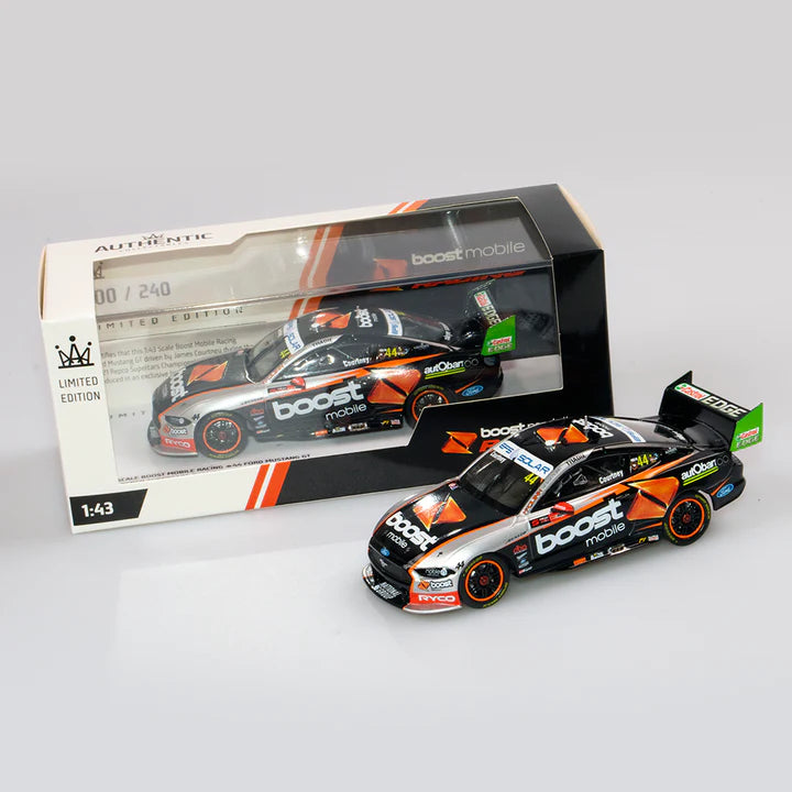 James Courtney 1:43 Boost Mobile Racing #44 Ford Mustang GT - 2021 Repco Supercars Championship Season