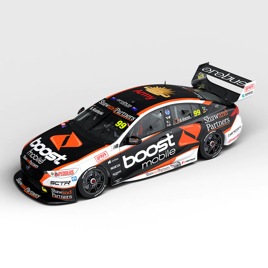 Brodie Kostecki - Boost Mobile Racing Powered by Erebus #99 Holden ZB Commodore - 2022 Repco Supercars Championship Season - 1:18 Scale Diecast Model - AUTHENTIC COLLECTABLES