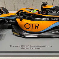 Daniel Ricciardo McLaren MCL36 No.3 McLaren F1 Team - Australian GP 2022 1:18 Scale -  RRP  $340  NOW  $310