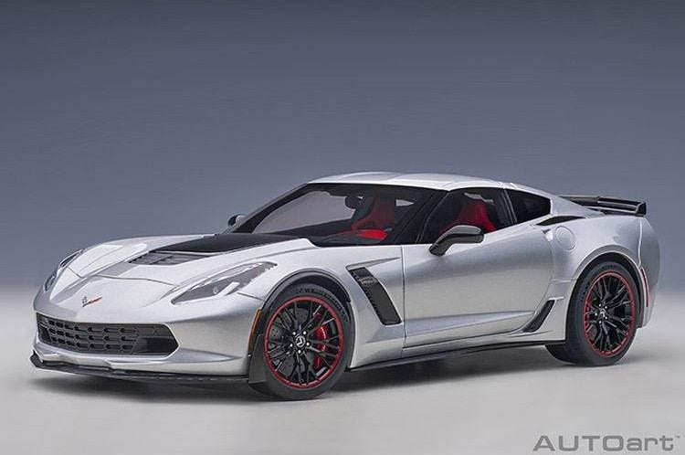 Chevrolet Corvette (C7) Z06 - Blade Silver - 1:18 Model Car - AUTOART