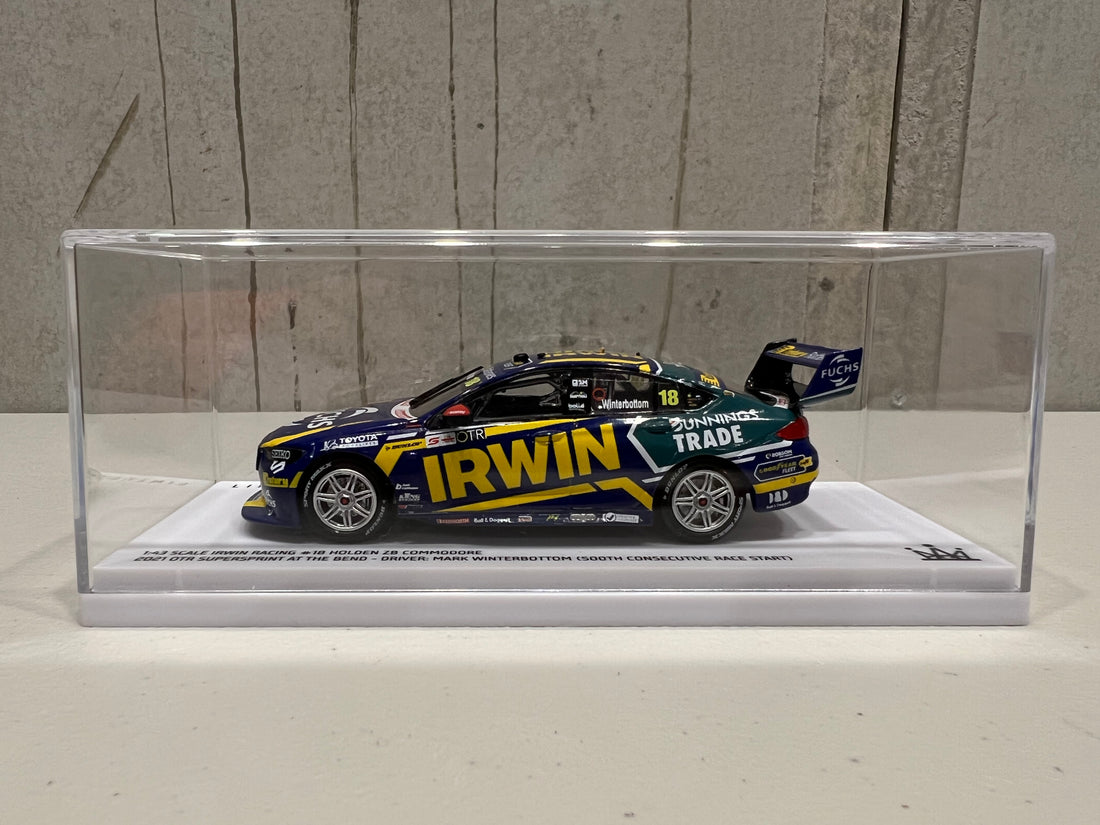 Mark Winterbottom (500th Consecutive Race Start) 1:43 IRWIN Racing #18 Holden ZB Commodore - 2021 OTR SuperSprint At The Bend