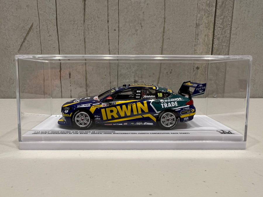 Mark Winterbottom (500th Consecutive Race Start) 1:43 IRWIN Racing #18 Holden ZB Commodore - 2021 OTR SuperSprint At The Bend