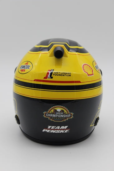 Joey Logano 2022 2x Cup Series Champion MINI Replica Helmet - 1:2 Scale