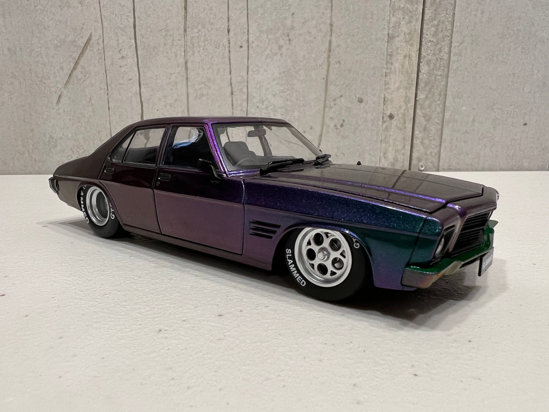 HQ GTS Custom 4 Door Monaro "Slammed" LS6 Twin Turbo 1:24 Scale Diecast - DDA Collectibles