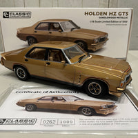 HOLDEN HZ GTS SANDLEWOOD METALLIC 1:18 - Classic Carlectables