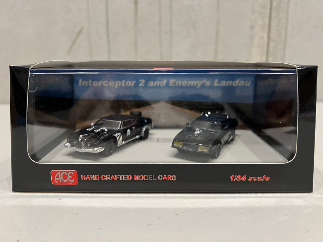 Mad Max Interceptor 2 and Villians Landau Twin Set - 1:64 Scale - ACE