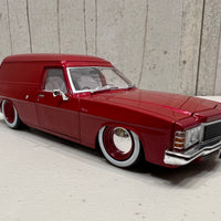 1975 HJ Holden Panelvan "Slammed" LS6 Twin Turbo - Wine Berry- 1:24 Scale Diecast - DDA Collectibles