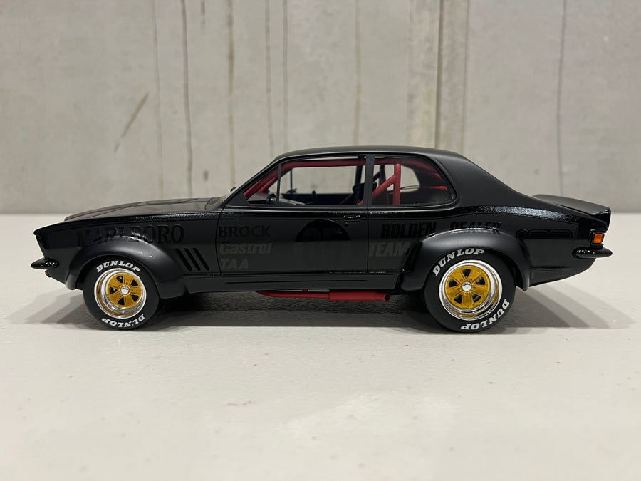 ECLIPSE TORANA SATIN BLACK BROCK TRIBUTE MARLBORO TORANA - 1:18 SCALE MODEL - 1 OF 324 - ACE