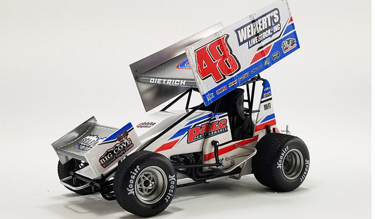 Danny Dietrich 2022 Weikert's Livestock / Sweeny #48 1:18 Sprint Car Diecast