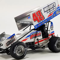 Danny Dietrich 2022 Weikert's Livestock / Sweeny #48 1:18 Sprint Car Diecast