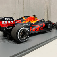 Red Bull Racing Honda RB16B No.33 Red Bull Racing - Winner Dutch GP 2021 - Max Verstappen. With Acrylic Cover. Limited 321 - 1:12 Scale Resin Model Car