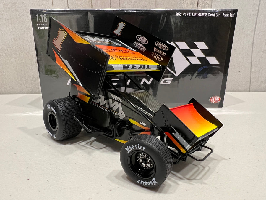 #1 SWI EARTHWORKS SPRINT CAR - JAMIE VEAL 1:18 DIECAST MODEL