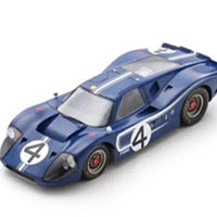 *PRE-ORDER* Ford GT40 Mk IV No.4 24H Le Mans 1967 - L. Ruby - D. Hulme - With Acrylic Cover - 1:18 Scale Resin Model Car - Spark