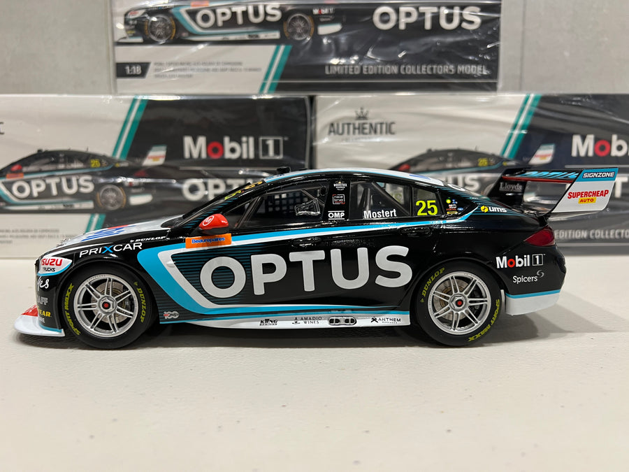 1:18 Mobil 1 Optus Racing #25 Holden ZB Commodore - 2022 Beaurepaires Melbourne 400 (AGP) Race 6 / 9 Winner - Chaz Mostert - AUTHENTIC COLLECTABLES - RRP $230 NOW $200