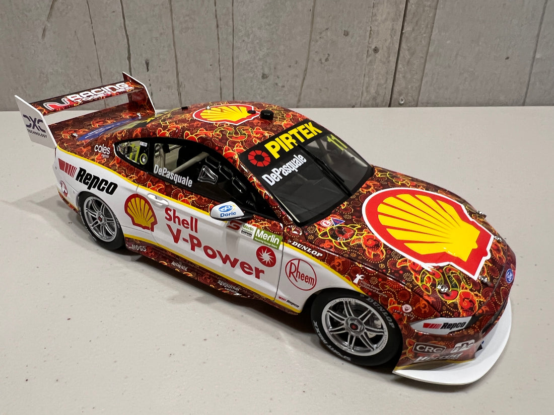 Anton De Pasquale 1:18 Shell V-Power Racing Team #11 Ford Mustang GT - 2021 Merlin Darwin Triple Crown Indigenous Livery - RRP $250 NOW $225