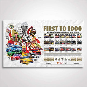 *PRE-ORDER* First To 1000: Celebrating 1000 Championship Races For Dick Johnson Racing 1981-2022 - Signed Limited Edition Print