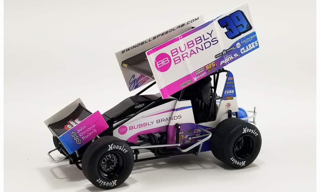 2022 #39 BUBBLY BRANDS/ SWINDELL SPEEDLAB - 2022 KNOXVILLE NATIONALS 1:18 DIECAST