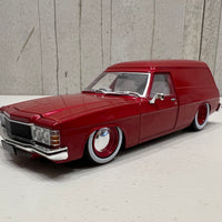 1975 HJ Holden Panelvan "Slammed" LS6 Twin Turbo - Wine Berry- 1:24 Scale Diecast - DDA Collectibles