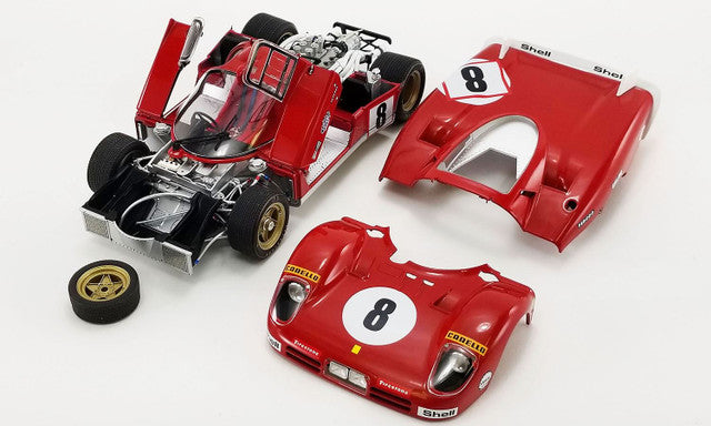 THE MASTERPIECE COLLECTION FERRARI #8 512 S LONGTAIL - FROM THE MOVIE LE MANS - 1:18 DIECAST MODEL