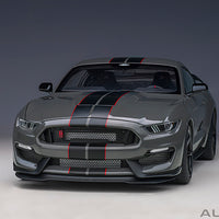 FORD SHELBY GT-350R (LEAD FOOT GREY W/ BLACK STRIPES) 1:18 - AUTOART