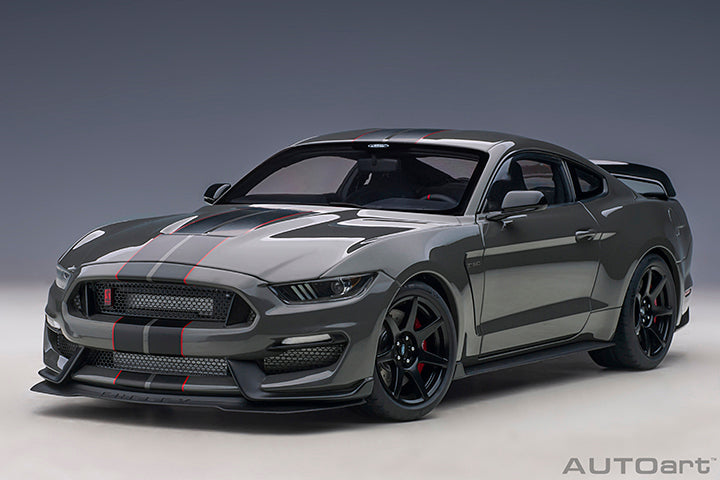 FORD SHELBY GT-350R (LEAD FOOT GREY W/ BLACK STRIPES) 1:18 - AUTOART