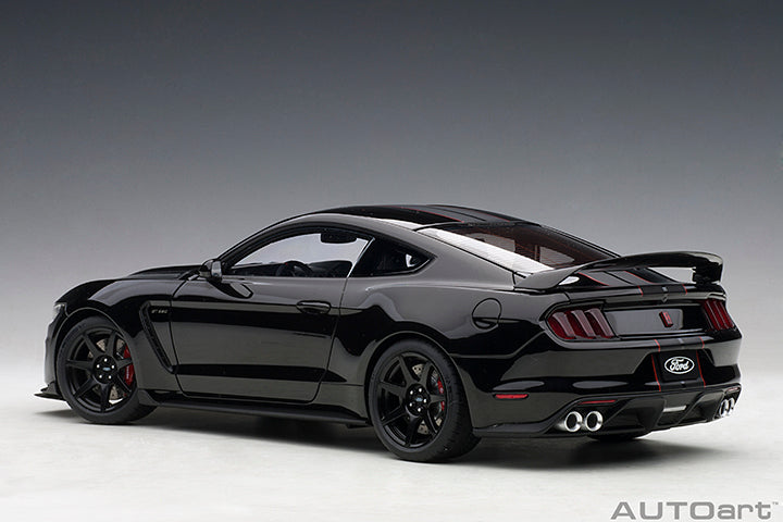 *PRE-ORDER* FORD SHELBY MUSTANG GT350R (SHADOW BLACK W/ BLACK STRIPES) 1:18 DIECAST