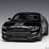 *PRE-ORDER* FORD SHELBY MUSTANG GT350R (SHADOW BLACK W/ BLACK STRIPES) 1:18 DIECAST