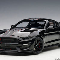 *PRE-ORDER* FORD SHELBY MUSTANG GT350R (SHADOW BLACK W/ BLACK STRIPES) 1:18 DIECAST