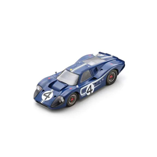 *PRE-ORDER* Ford GT40 Mk IV No.4 24H Le Mans 1967 - L. Ruby - D. Hulme - With Acrylic Cover - 1:18 Scale Resin Model Car - Spark