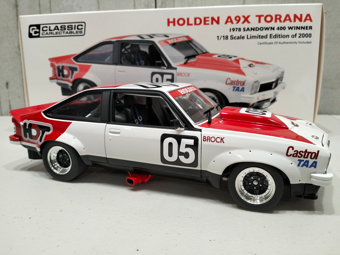 HOLDEN A9X TORANA 1978 SANDOWN 400 WINNER 1:18 DIECAST MODEL