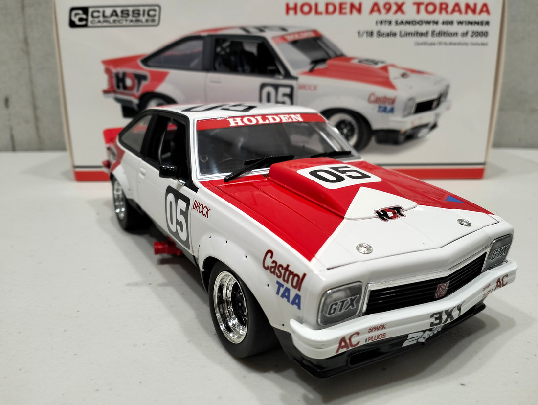 HOLDEN A9X TORANA 1978 SANDOWN 400 WINNER 1:18 DIECAST MODEL