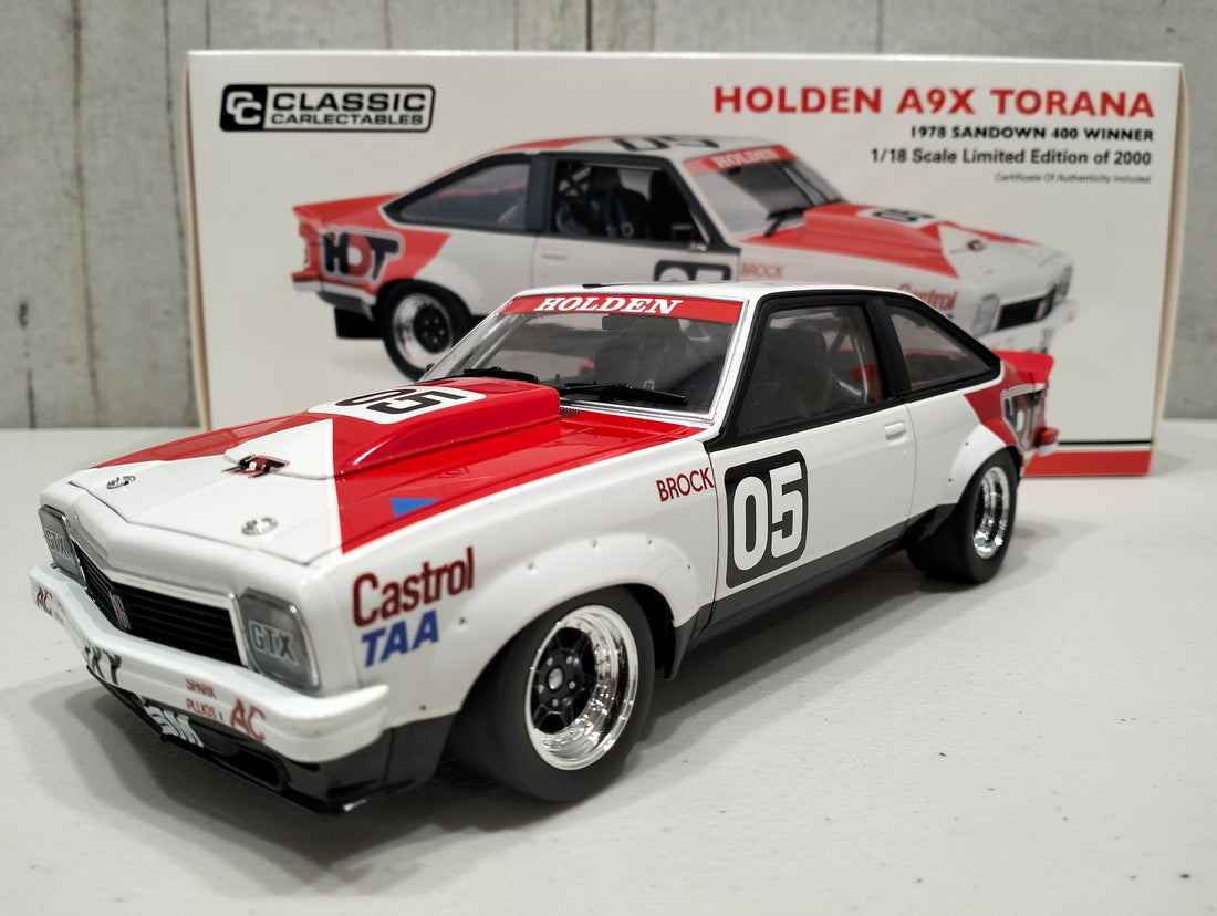 HOLDEN A9X TORANA 1978 SANDOWN 400 WINNER 1:18 DIECAST MODEL