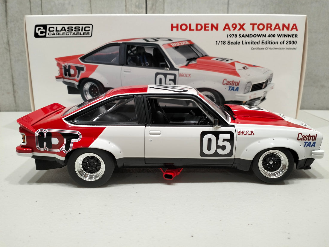 HOLDEN A9X TORANA 1978 SANDOWN 400 WINNER 1:18 DIECAST MODEL