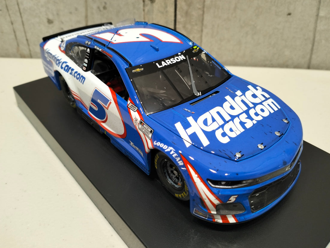 KYLE LARSON 2021 HENDRICKCARS.COM SONOMA RACED WIN 1:24 ELITE DIECAST