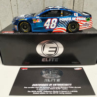 JIMMIE JOHNSON 2018 LOWE'S POWER OF PRIDE 1:24 ELITE COLOUR CHROME DIECAST 1 OF 40