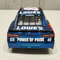 JIMMIE JOHNSON 2018 LOWE'S POWER OF PRIDE 1:24 ELITE COLOUR CHROME DIECAST 1 OF 40