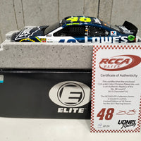 JIMMIE JOHNSON 2017 LOWE'S 1:24 ELITE COLOUR CHROME DIECAST 1 OF 24