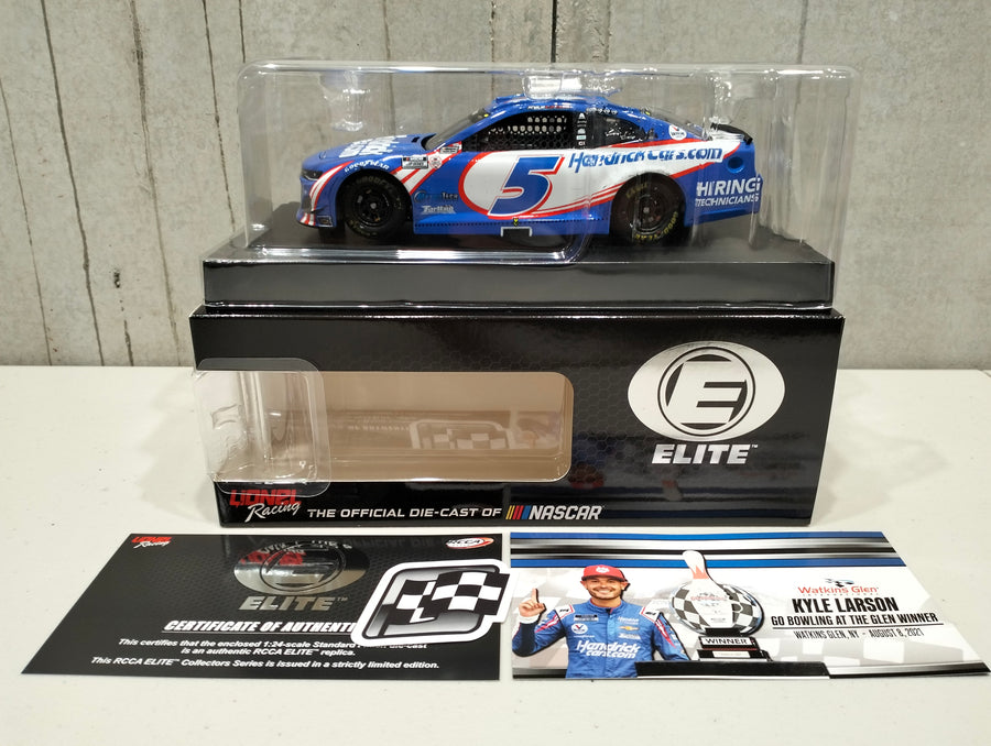 KYLE LARSON 2021 HENDRICKCARS.COM WATKINS GLEN RACE WIN 1:24 ELITE DIECAST