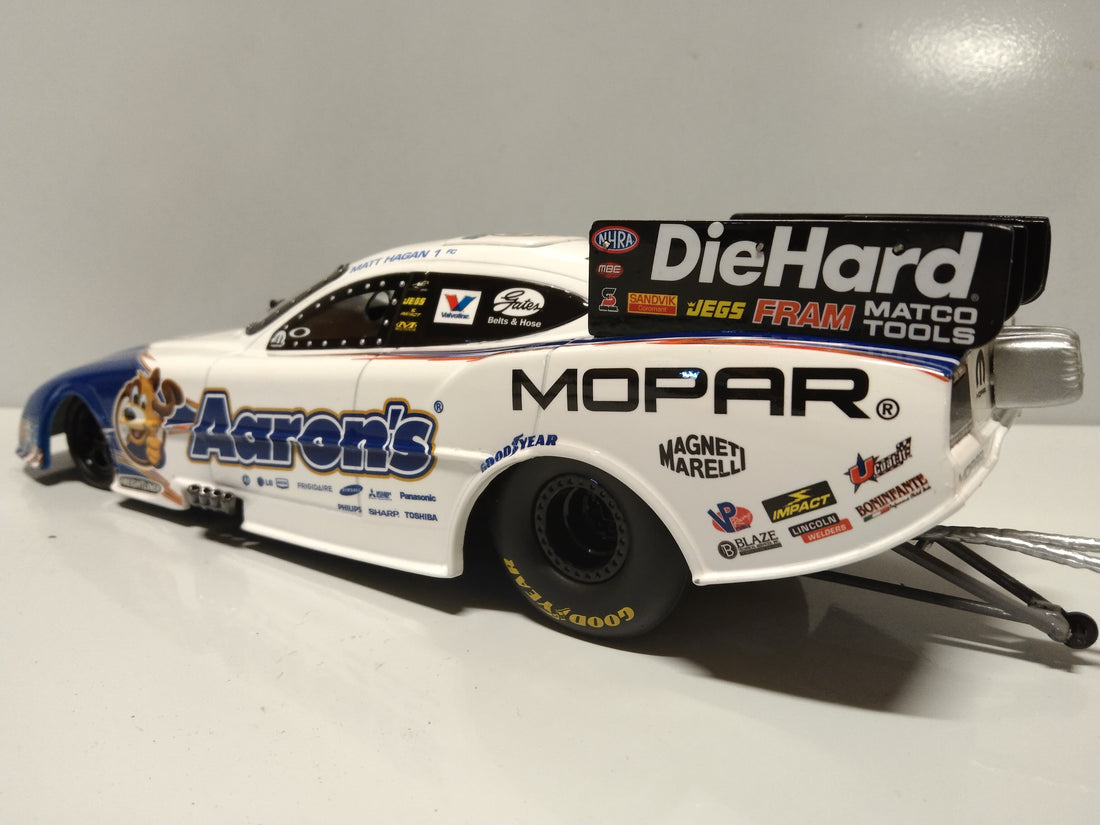 AUTO WORLD NHRA 2012 MATT HAGAN Aaron's DREAM MACHINE FUNNY CAR 1:24 SCALE DIECAST